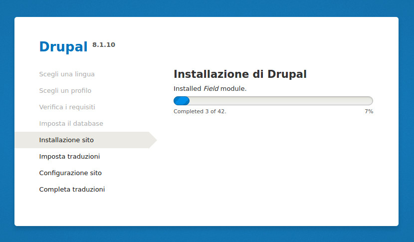 Come installare Drupal 8: installazione moduli e traduzioni